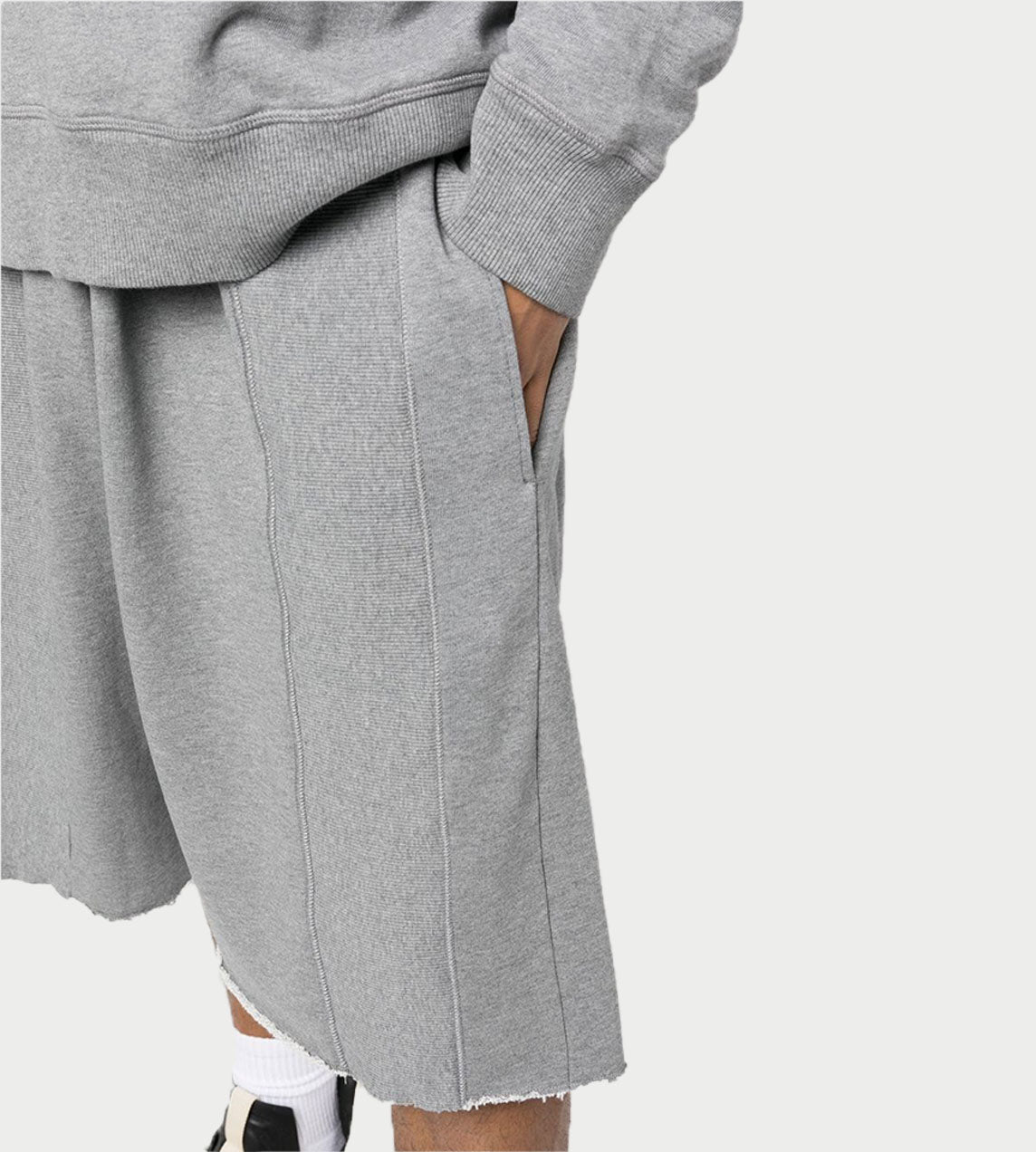 MM6 Maison Margiela - Panelled Wide Sweat Shorts