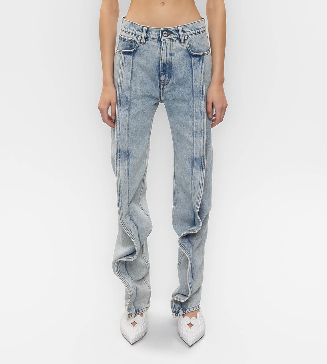 Y/Project - Slim Banana Jeans Ice Blue