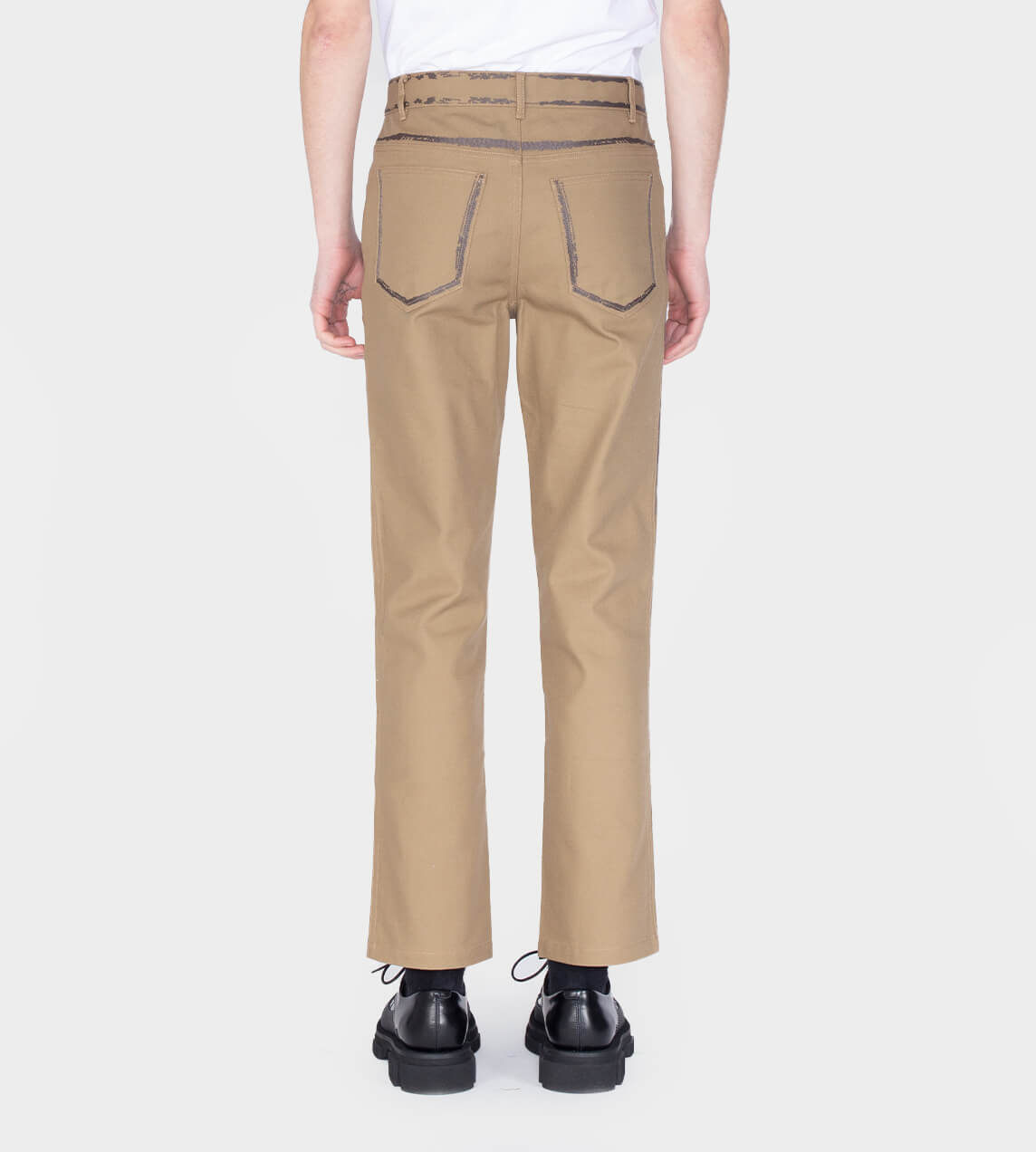 Feng Chen Wang - Embroidered Edge Jeans