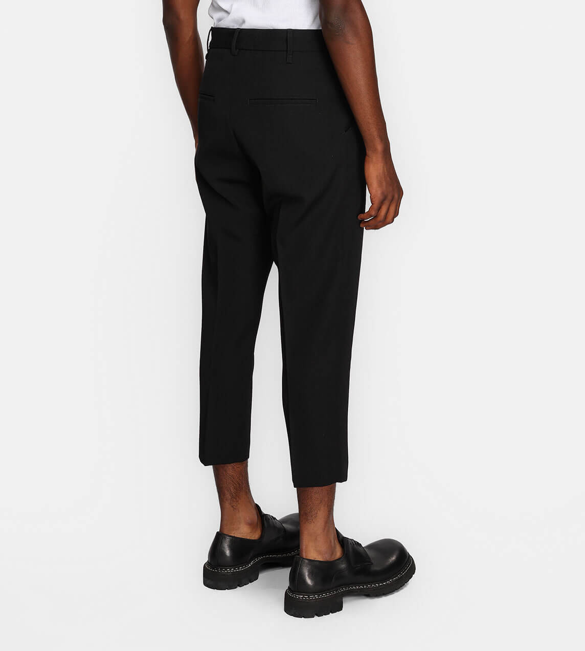 Song For The Mute - Mirror Pleated Tapered Pant Black