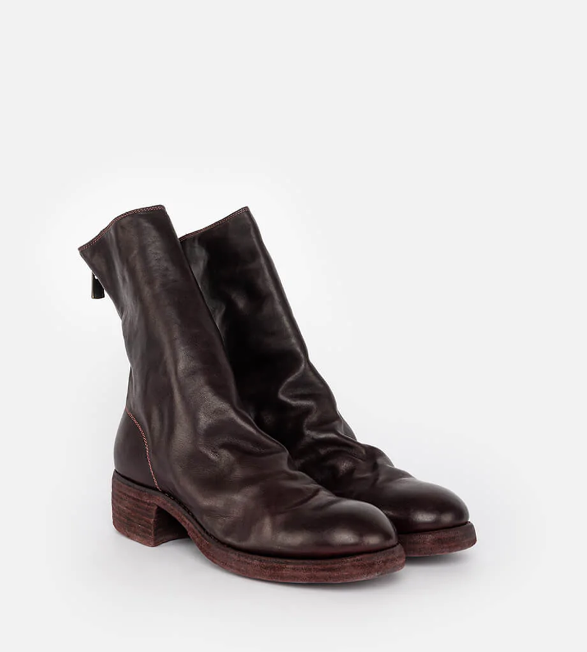 Guidi - 788Z Back Zip Mid Boots Purple Red