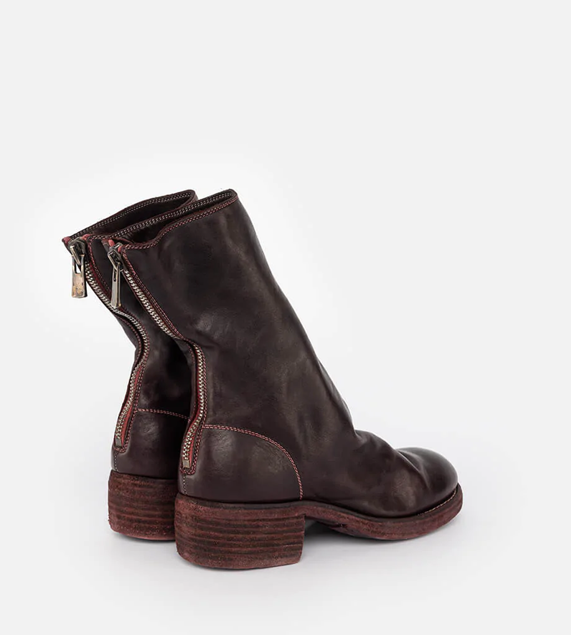 Guidi - 788Z Back Zip Mid Boots Purple Red