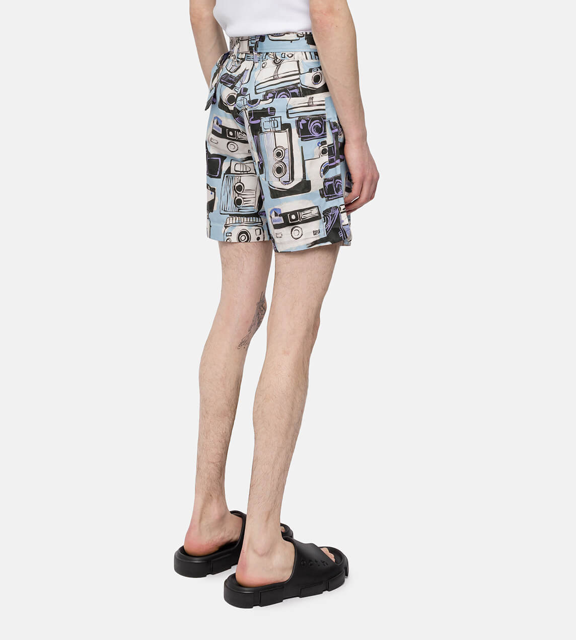 DAVI - Products Camera Printed Belted Short