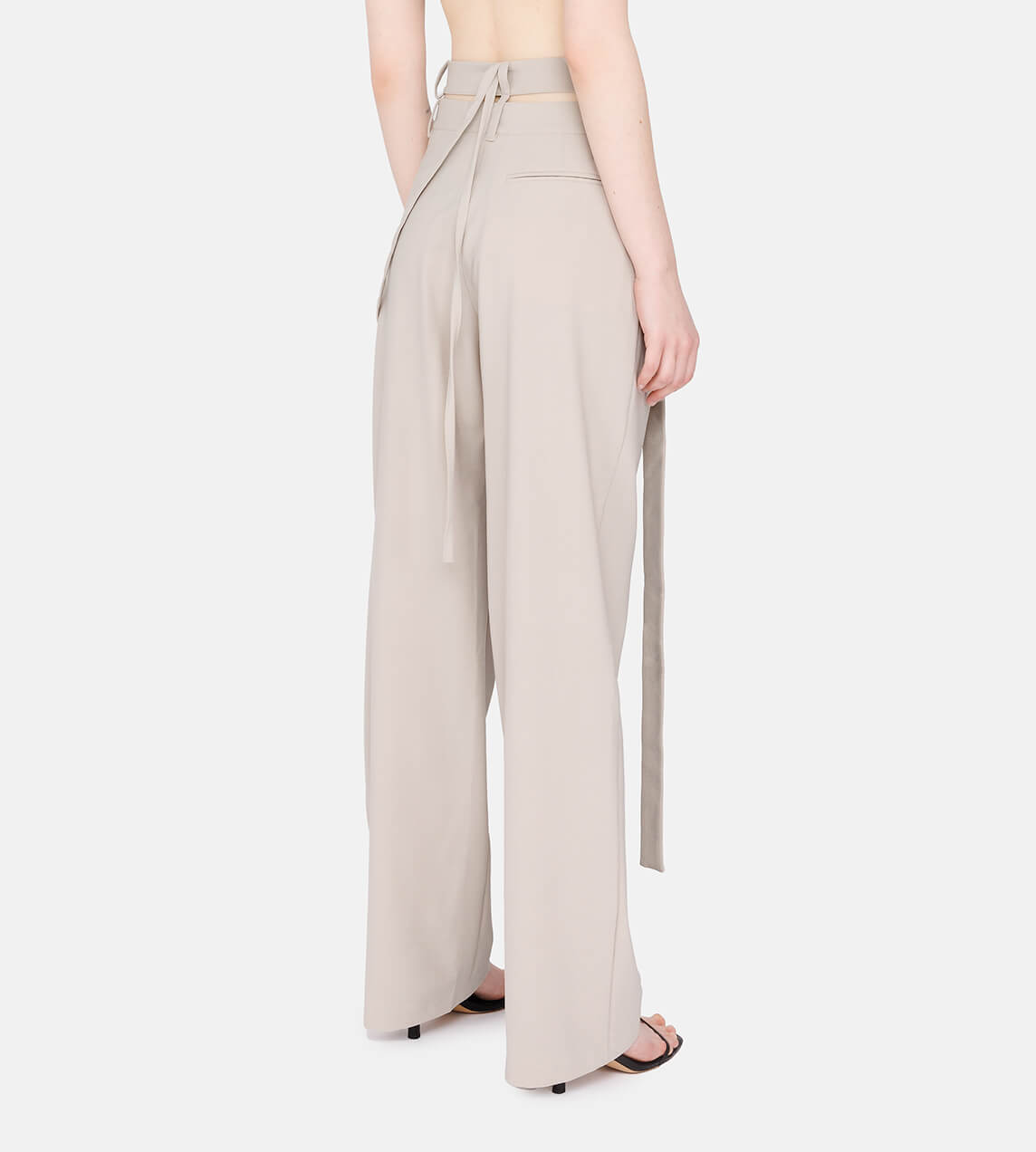Ottolinger - Signature Wrap Suit Trousers Pebble Stone