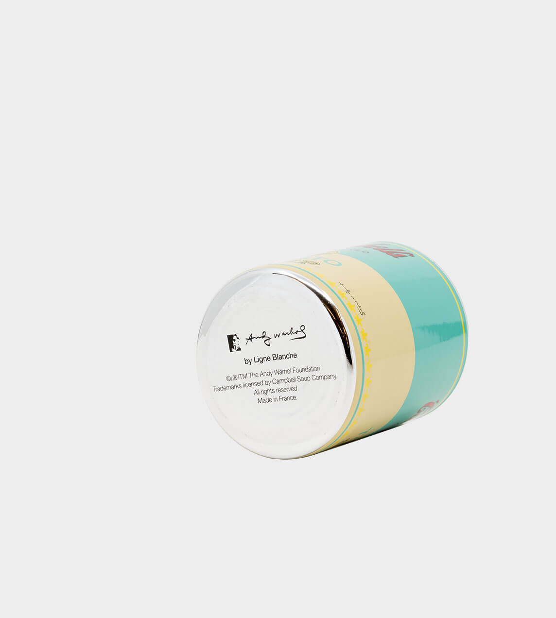 Ligne Blanche - Warhol - Campbell Candle Turquoise/Yellow