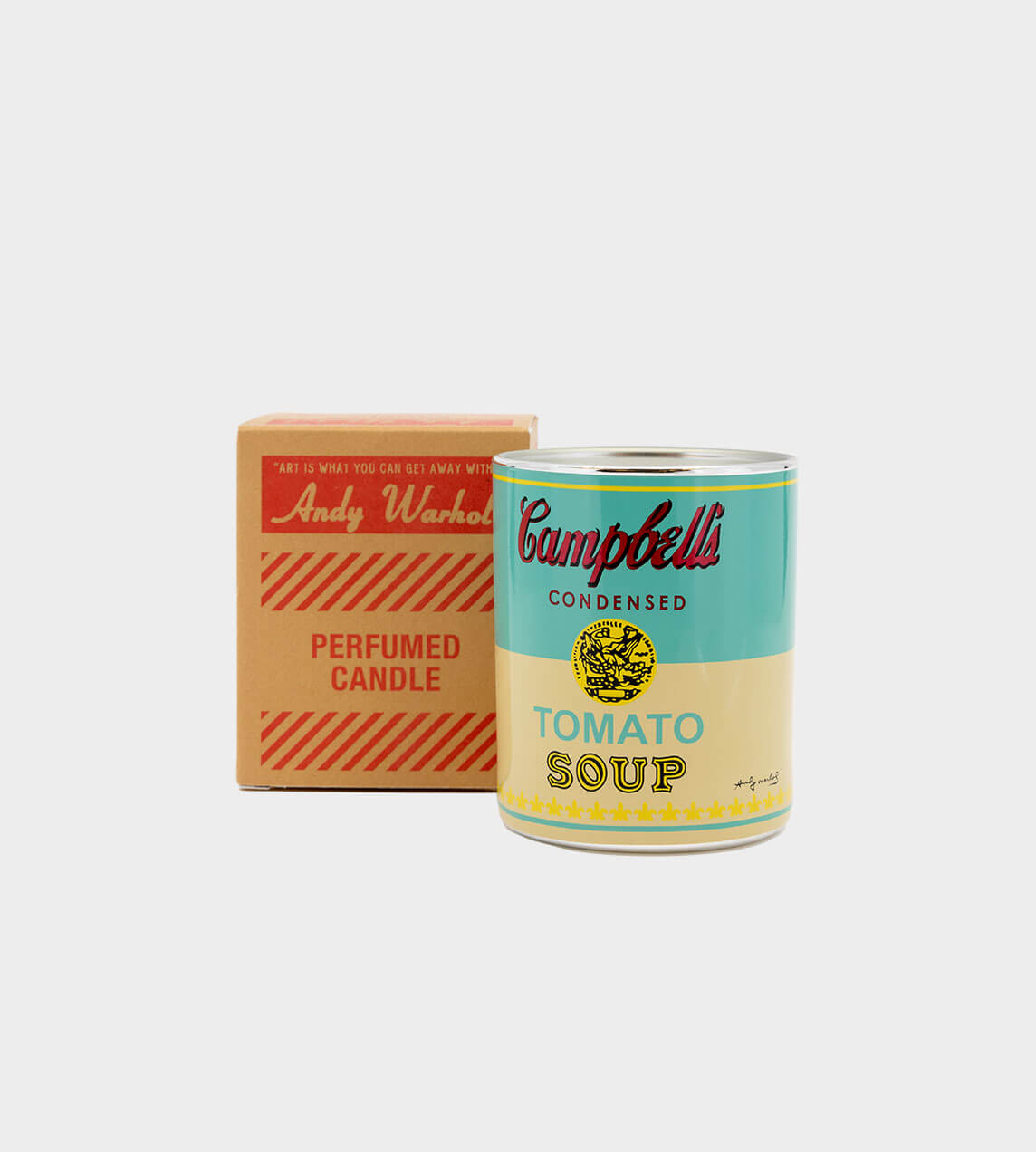 Ligne Blanche - Warhol - Campbell Candle Turquoise/Yellow