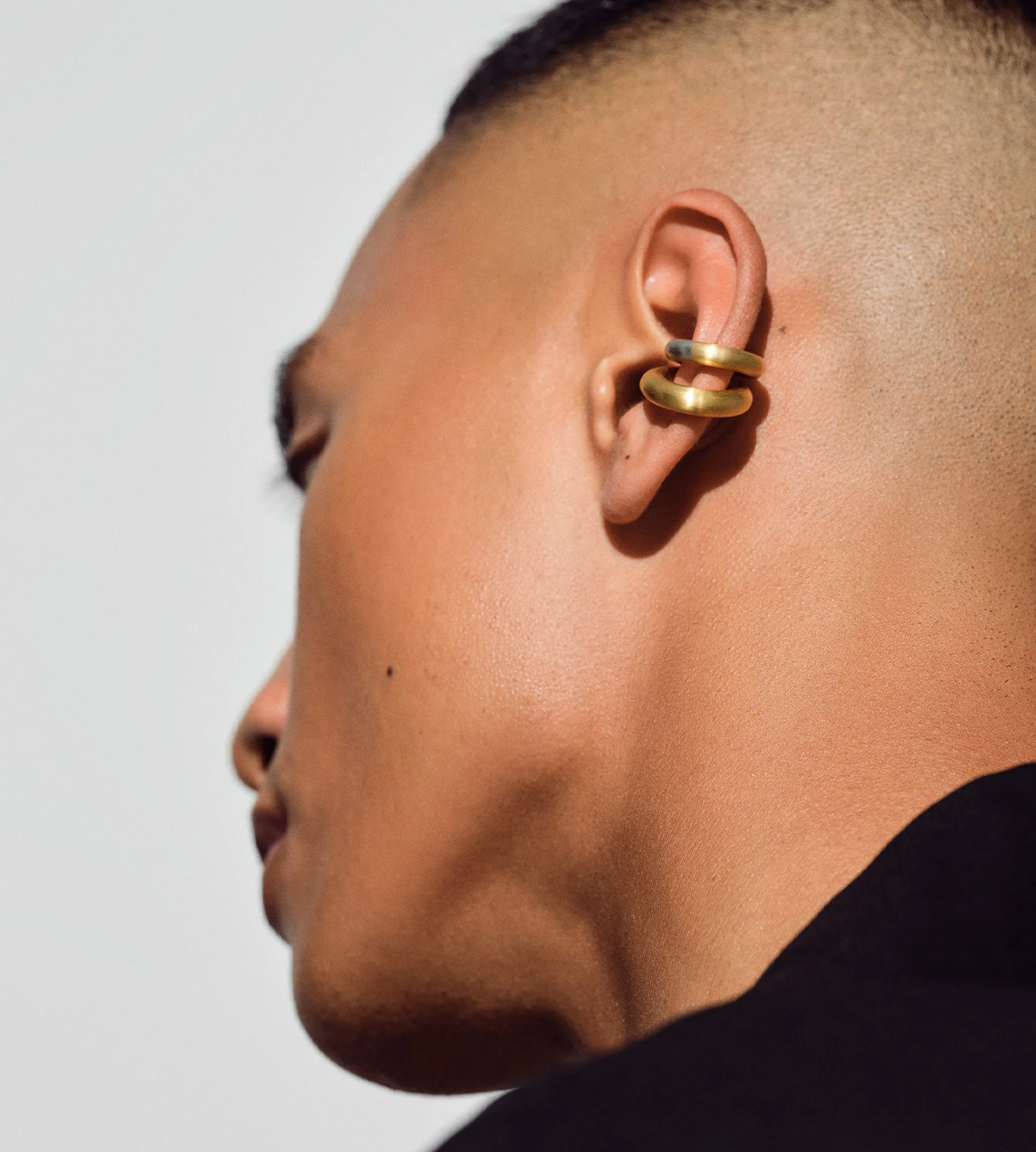 Chunky Ear Cuff Satin Duo