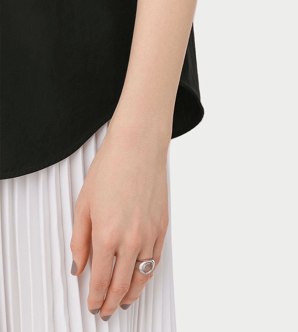 Tom Wood - Lizzie Ring Green Quartz