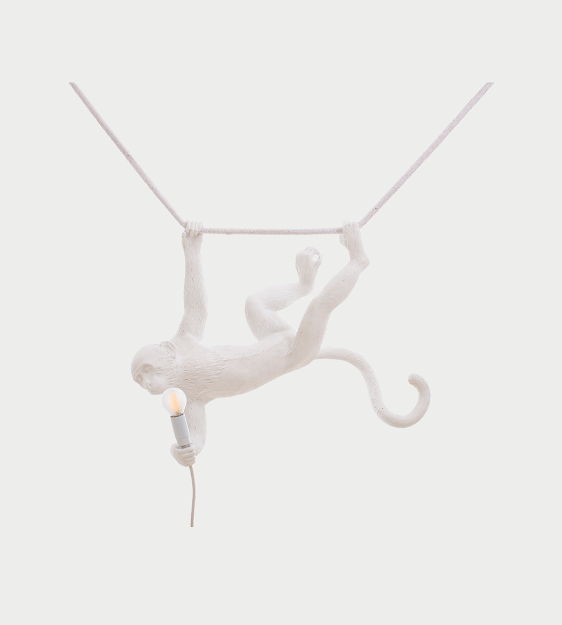 Seletti - Monkey Swing Suspension Lamp - White