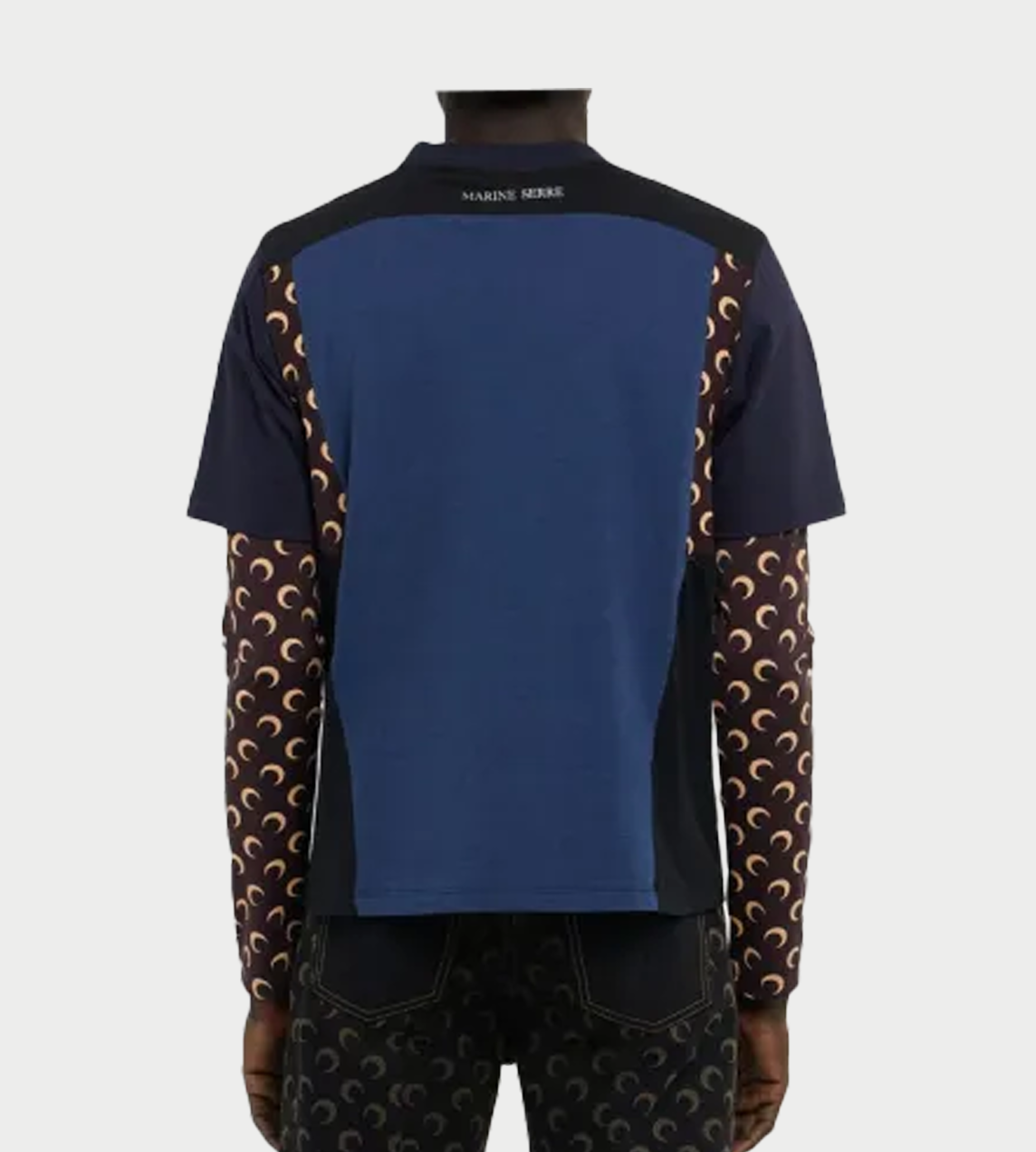 Marine Serre - Moon Panel Graphic T-shirt Blue