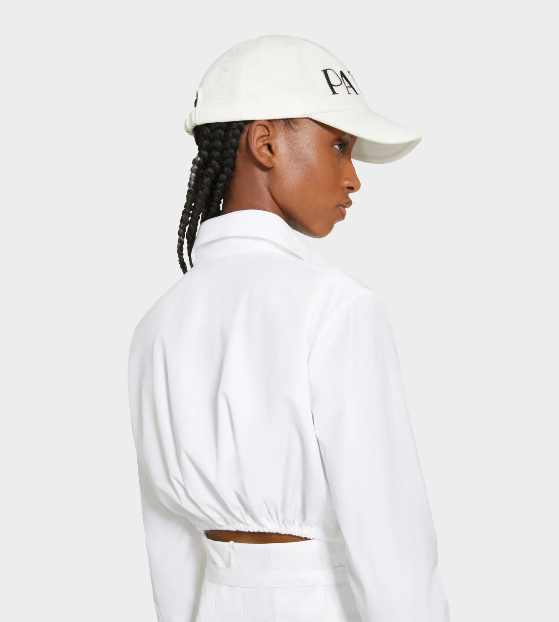 Patou - Pleated Poplin Dress White