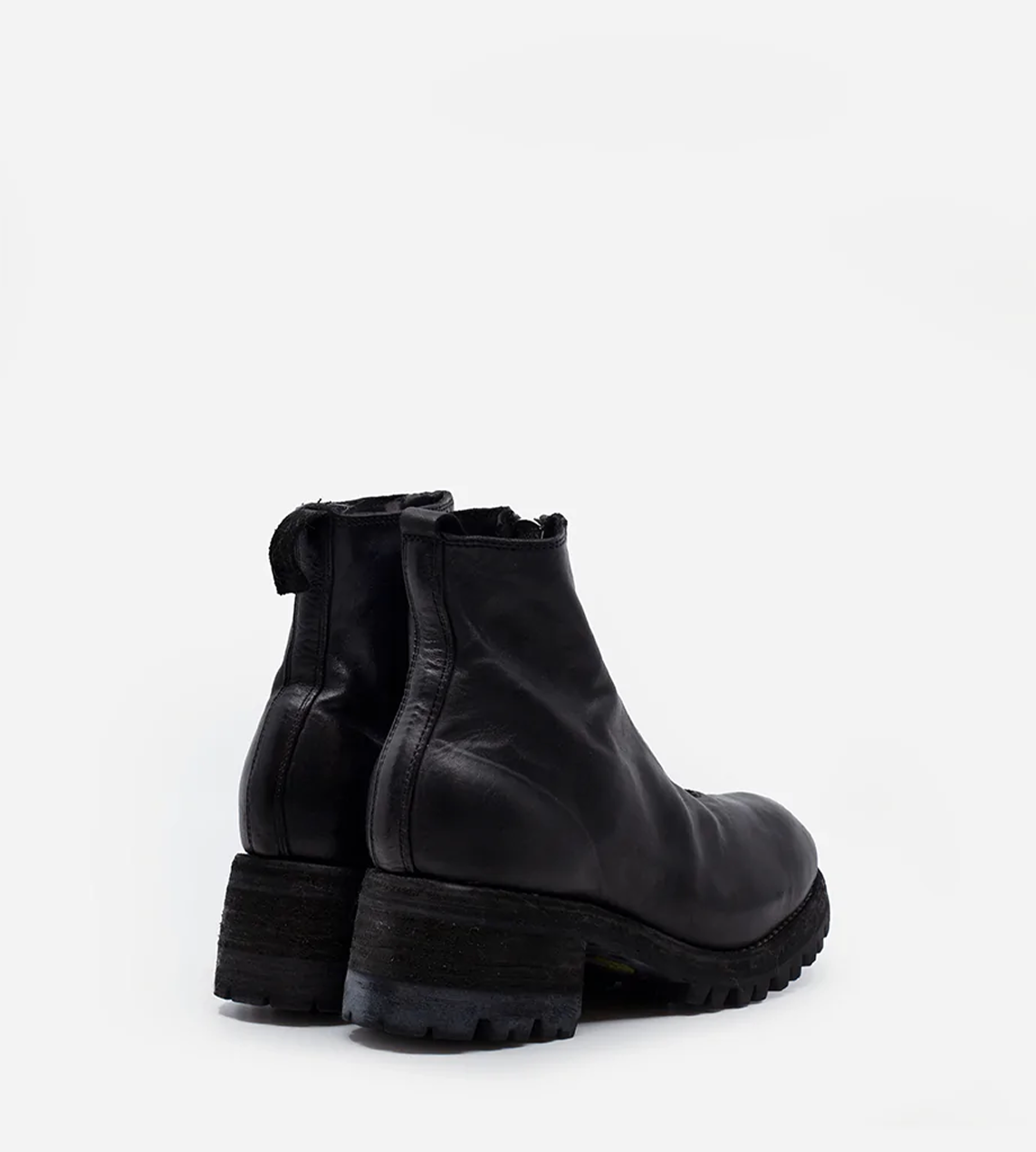 Guidi - PL1V Rubber Sole Front Zip Boot Black