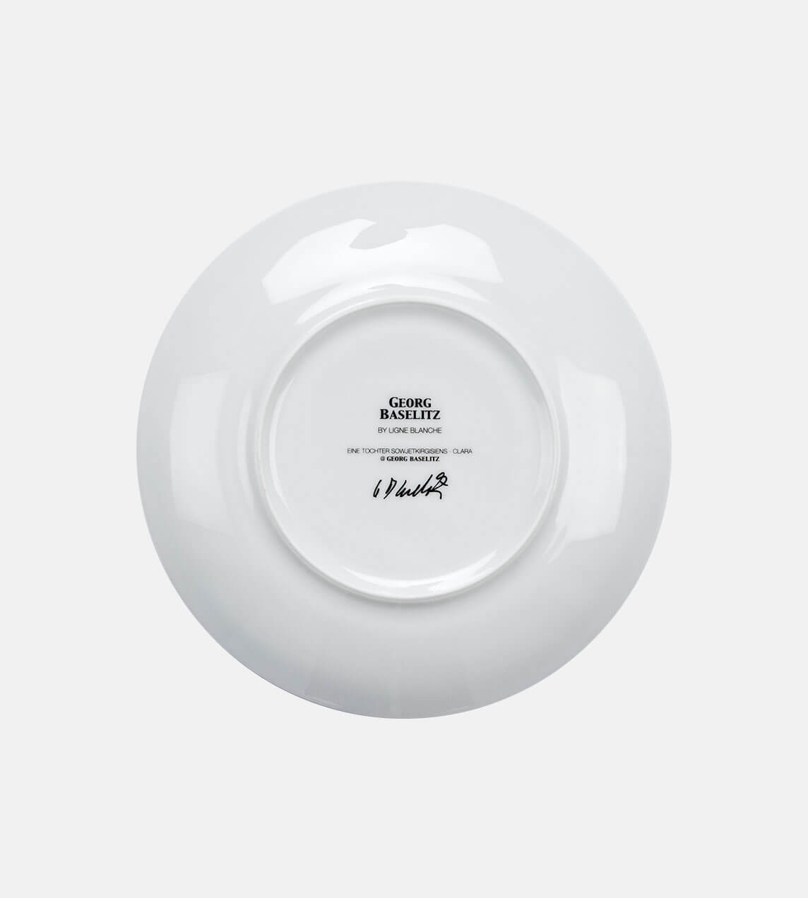 Ligne Blanche - Baselitz - "Clara" Plate