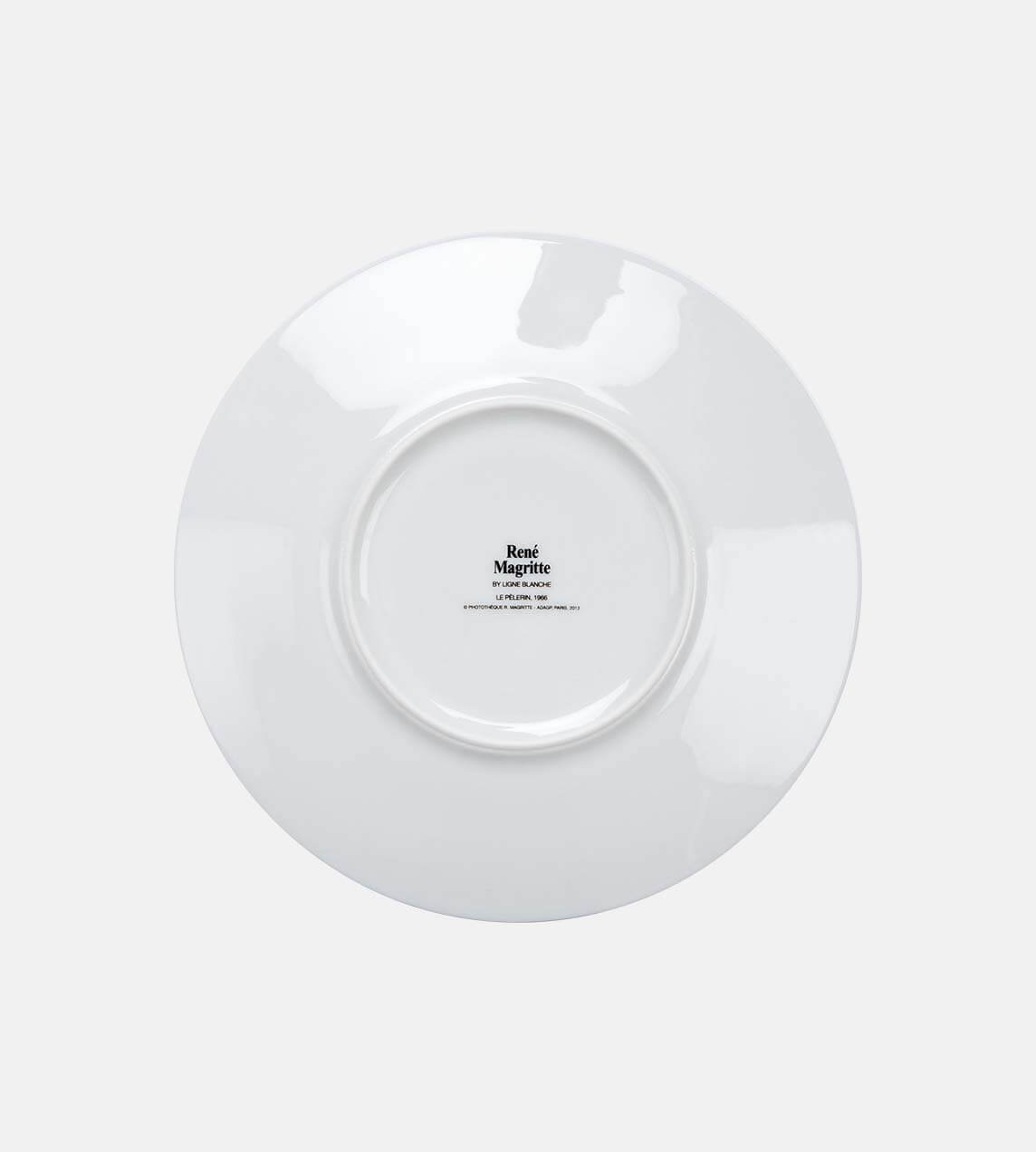 Ligne Blanche - Margritte - Le Pelerin Plate