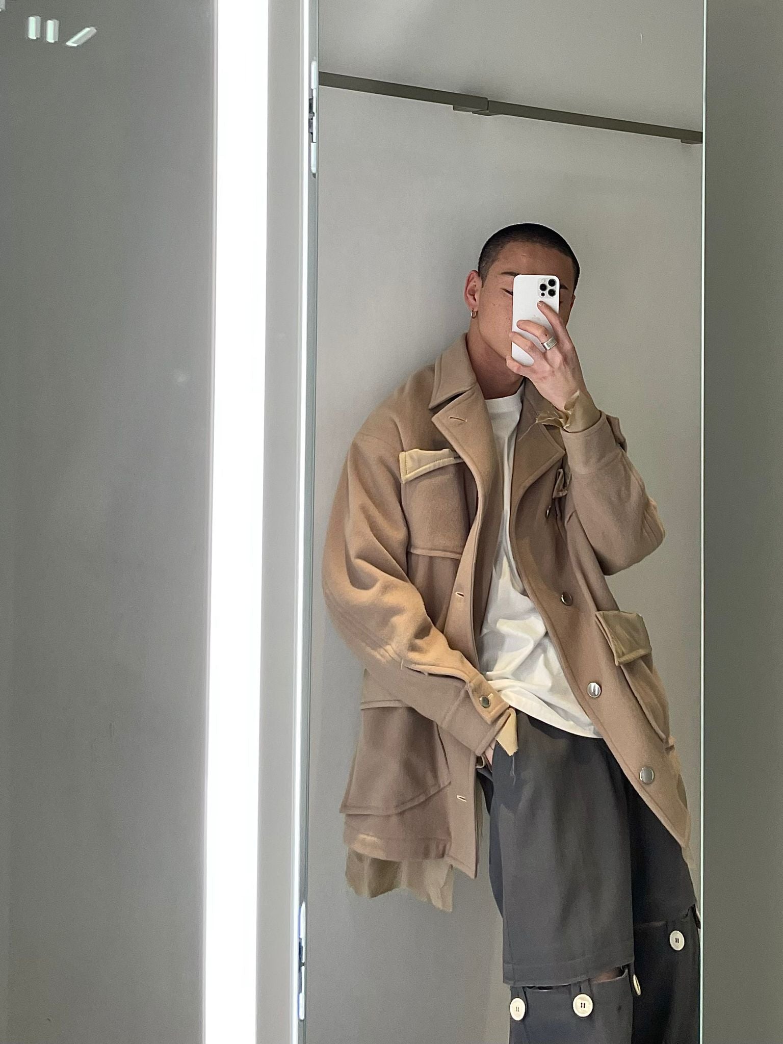 Sulvam - Over Blouson Jacket Beige