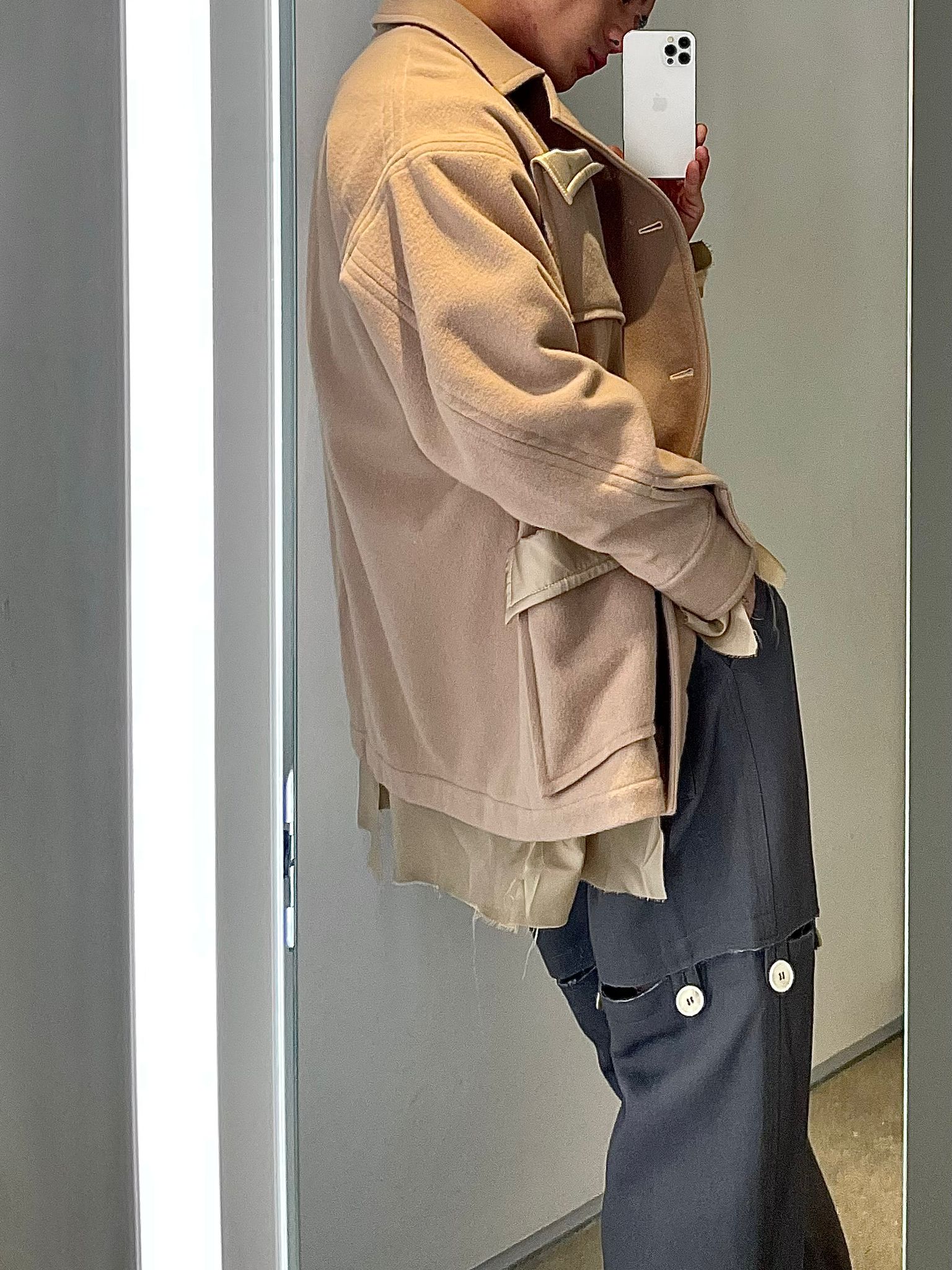 Sulvam - Over Blouson Jacket Beige