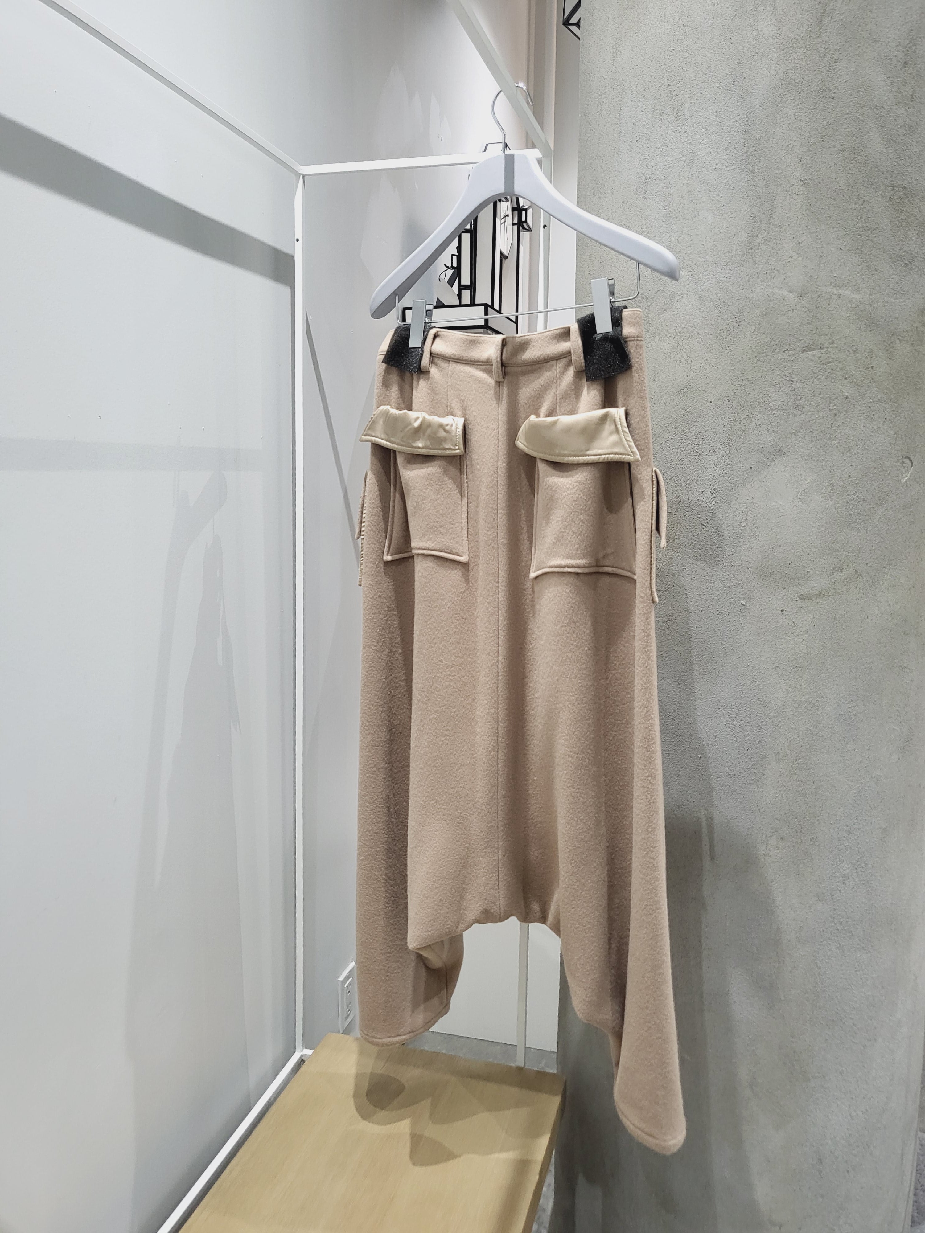 Sulvam - Slip Super Sarouel Trousers Beige