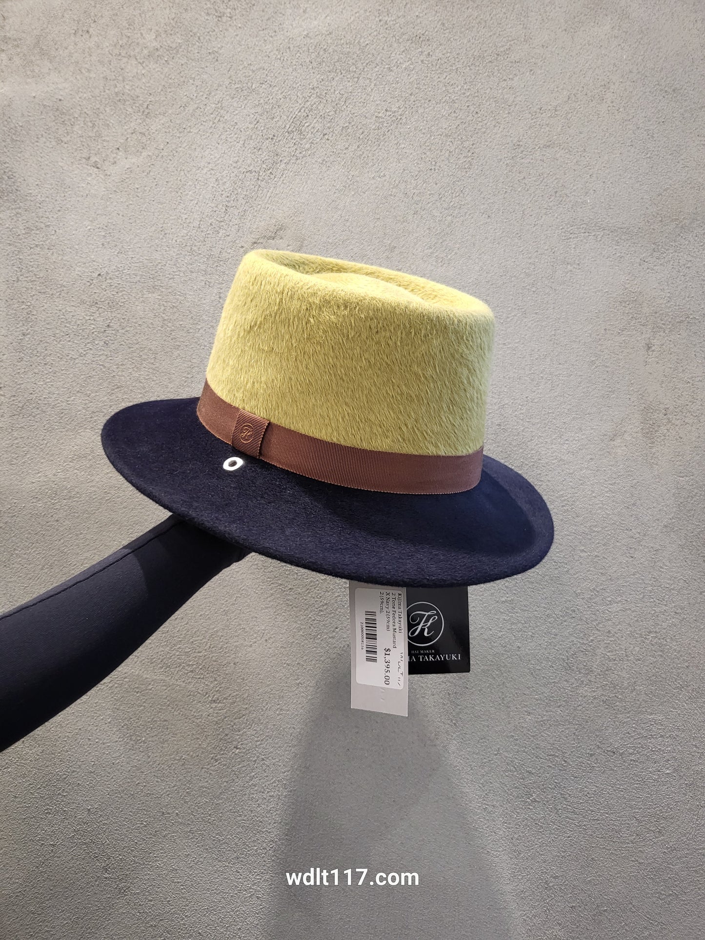 Kijima Takayuki - 2 Tone Fedora Mustard X Navy