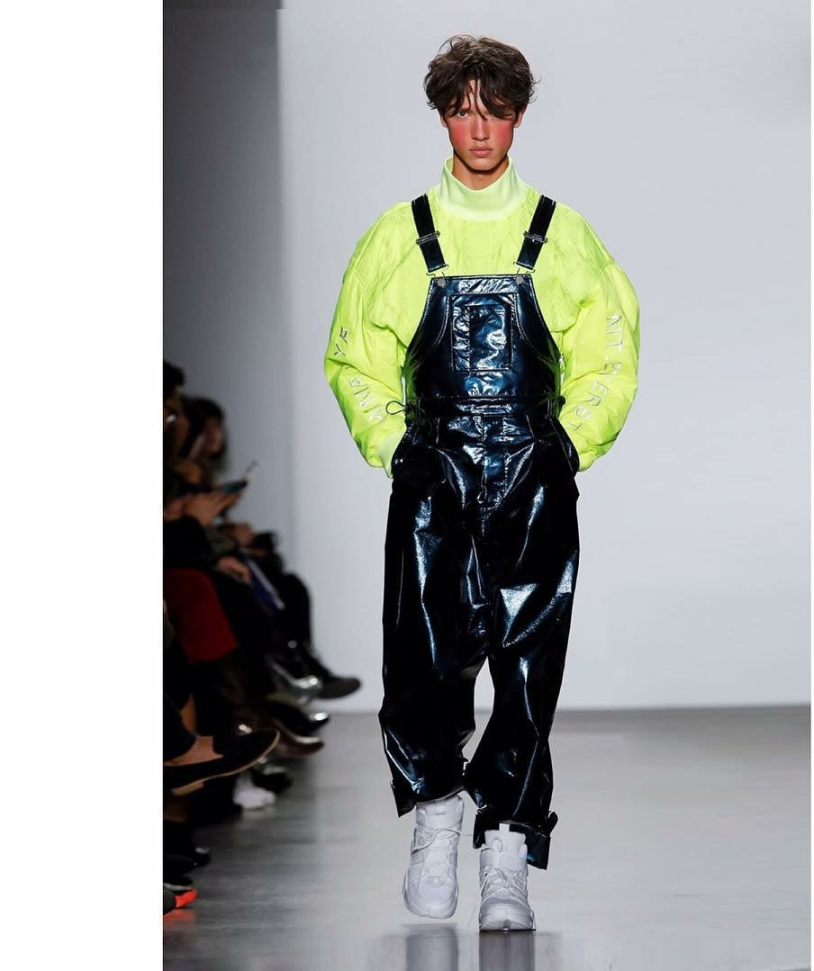 Chen Peng - Green Himalaya Mockneck Top