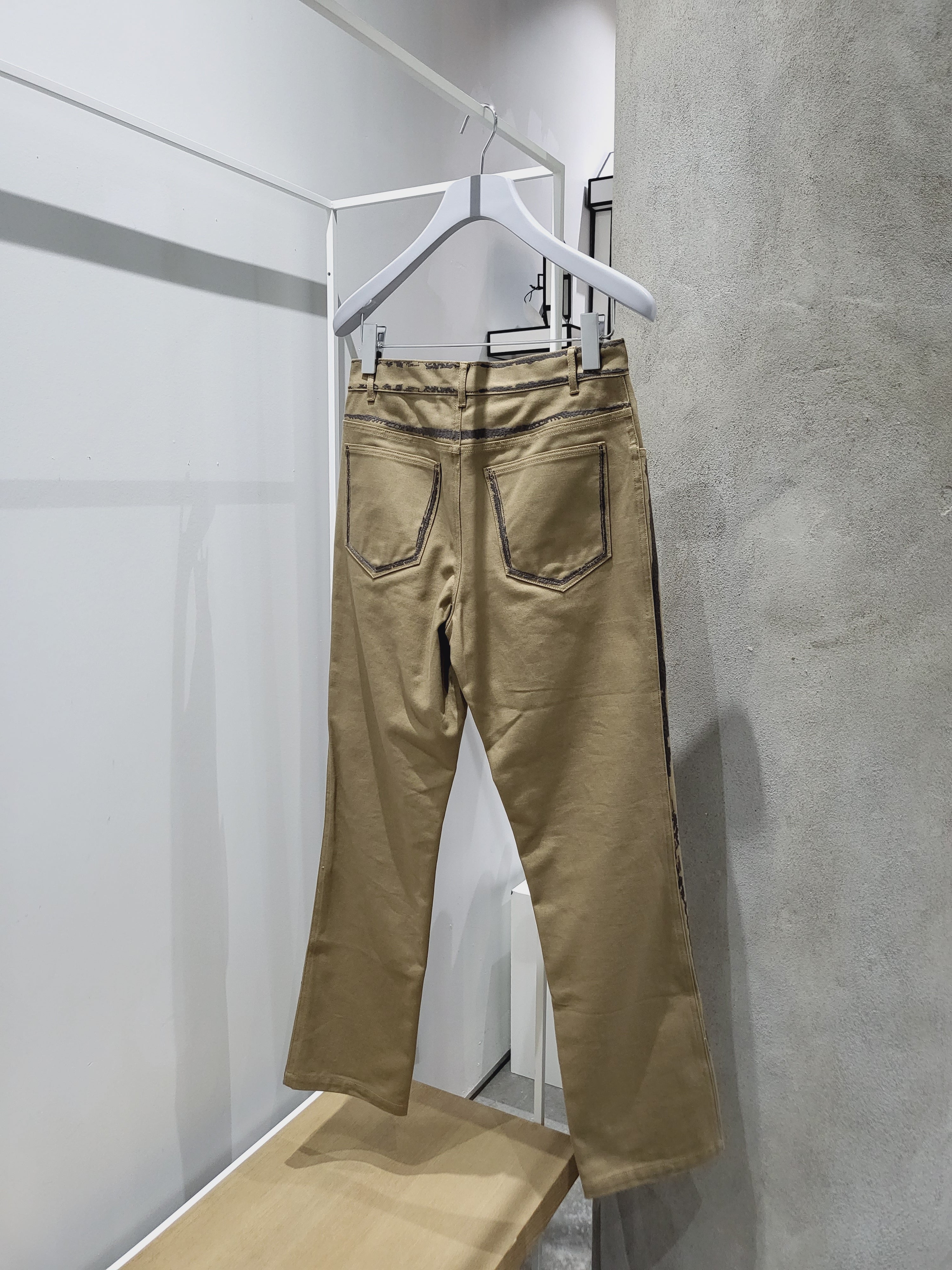 Feng Chen Wang - Embroidered Edge Jeans