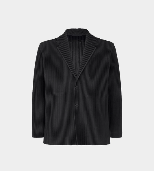 HOMME PLISSE ISSEY MIYAKE - Basic Pleated Jacket Blk