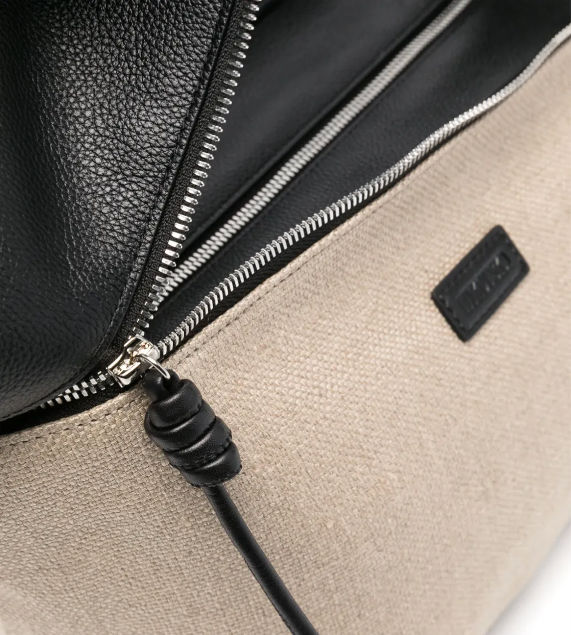 LITKOVSKA - Zip Bag In Canvas With Shoulder Strap Beige