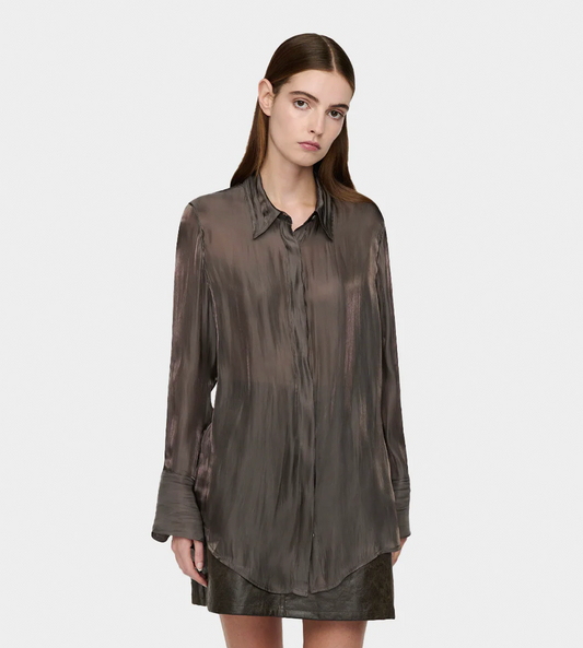 SONG FOR THE MUTE - Long L/S Shirt Charcoal
