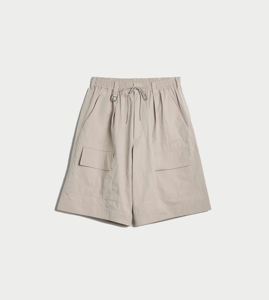 Y-3 Wide-leg Shorts L. Brown