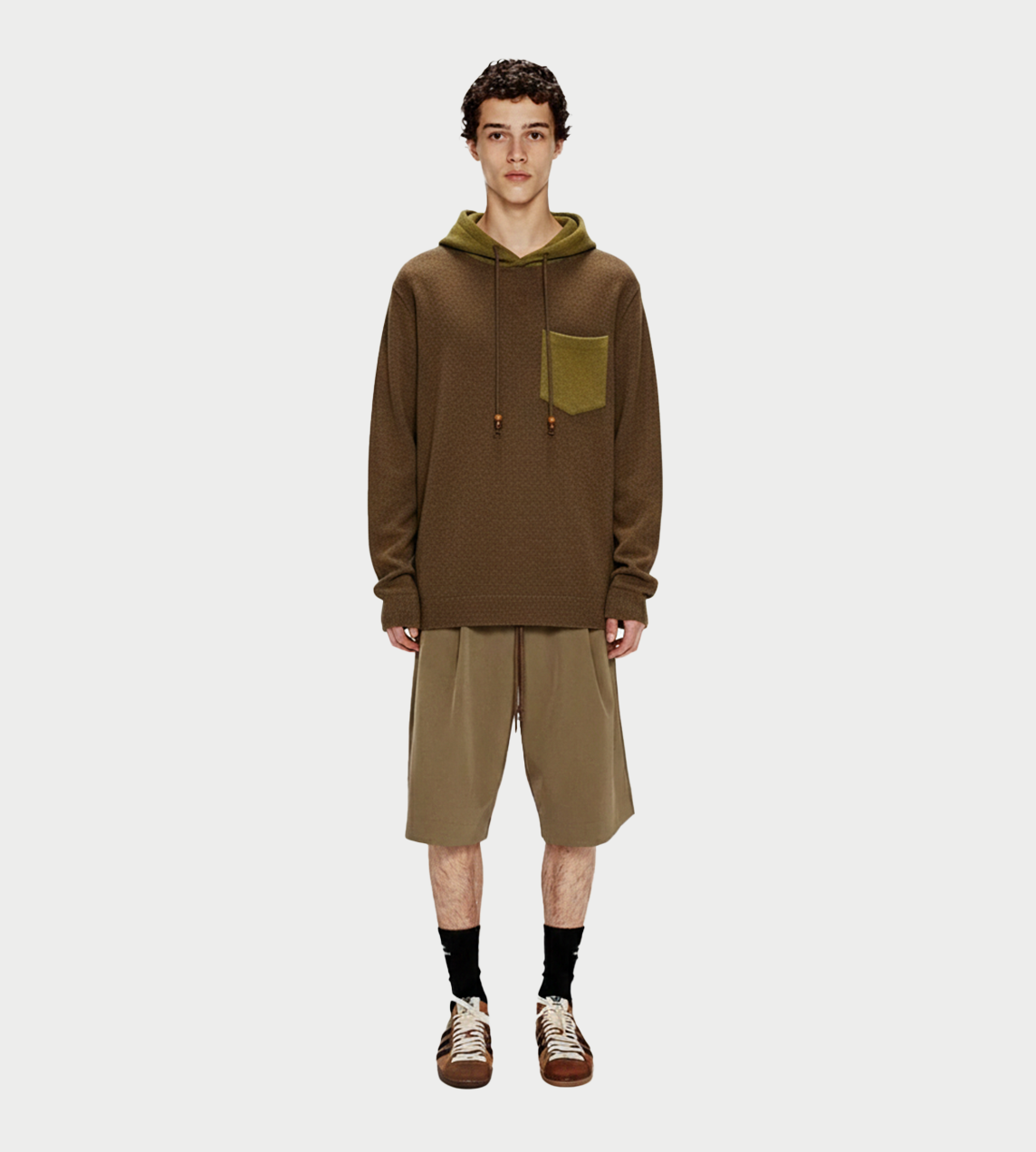 Raw Patch Pocket Hoodie