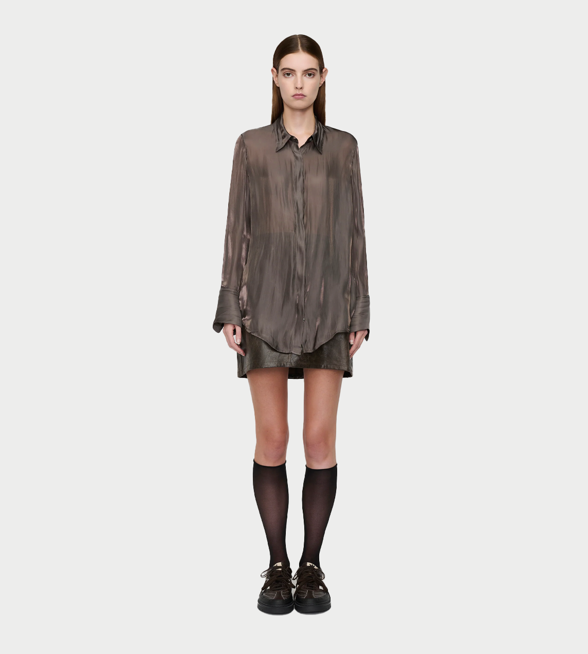 SONG FOR THE MUTE - Long L/S Shirt Charcoal