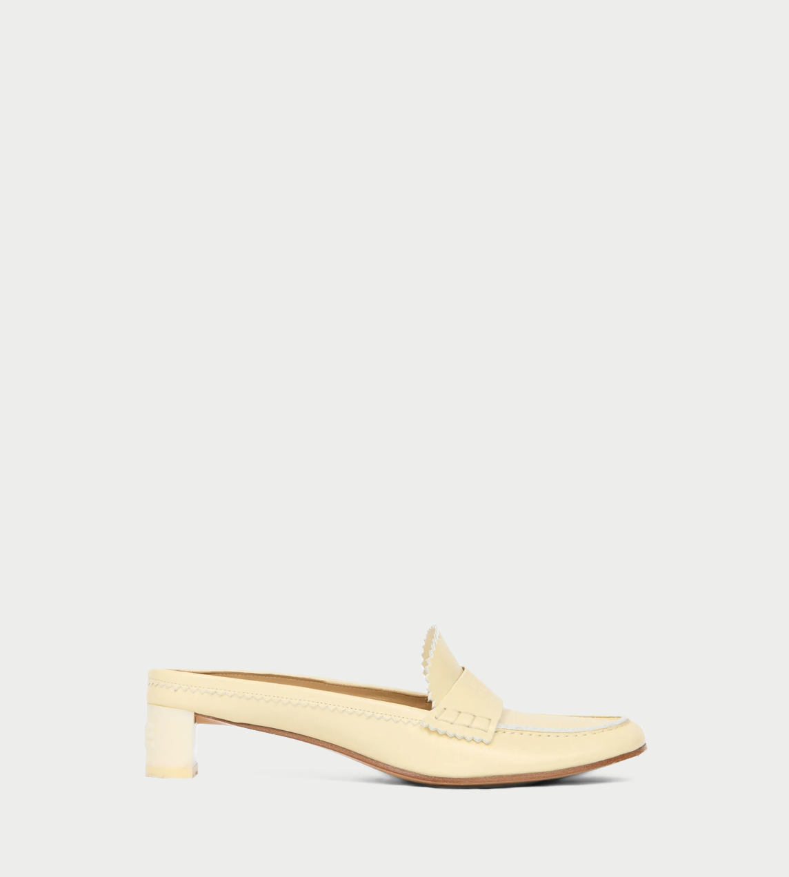 MM6 MAISON MARGIELA - Leather Mules Pastel Yellow