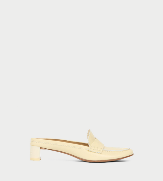 MM6 MAISON MARGIELA - Leather Mules Pastel Yellow