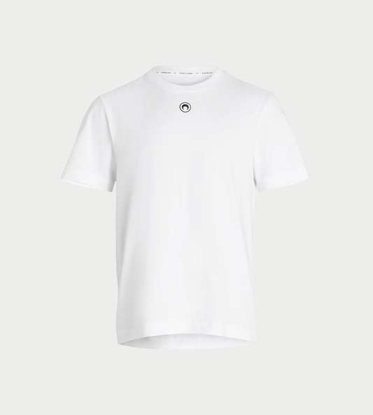 MARINE SERRE - Moon Logo Jersey T shirt White
