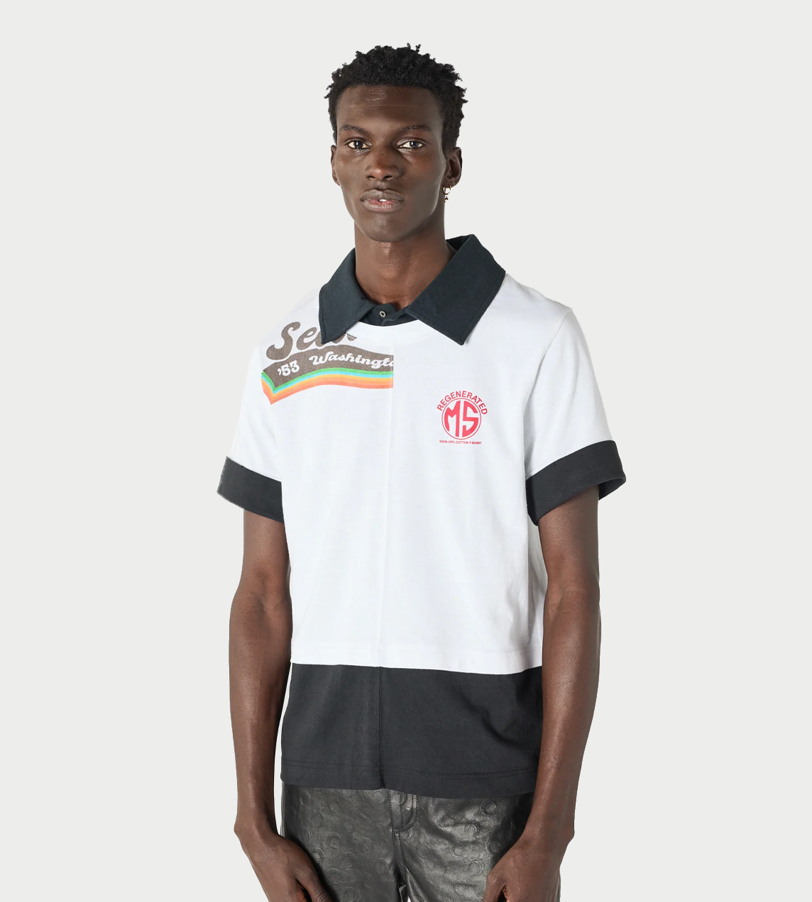 Regenerated Jersey SS Polo T-Shirt White