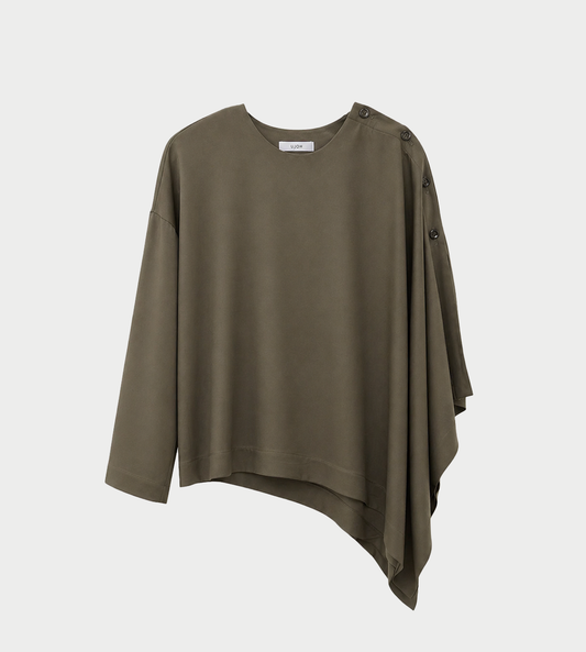 UJOH - Square Blouse Moss Grey