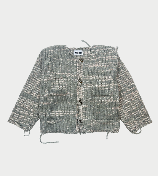 MAGLIANO - Freaky Knitted Round-neck Cardigan Salvia Mix