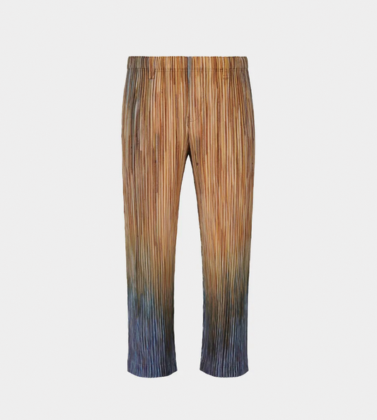 HOMME PLISSE ISSEY MIYAKE - Paint Brush Close-Up Pants Brown
