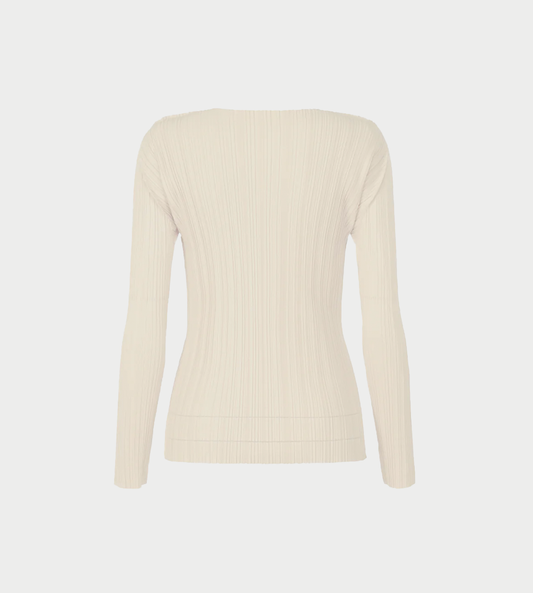PLEATS PLEASE ISSEY MIYAKE - Soft Pleated Pullover Off White