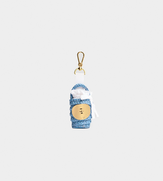 PATOU - Raffia Bag Charm Blue