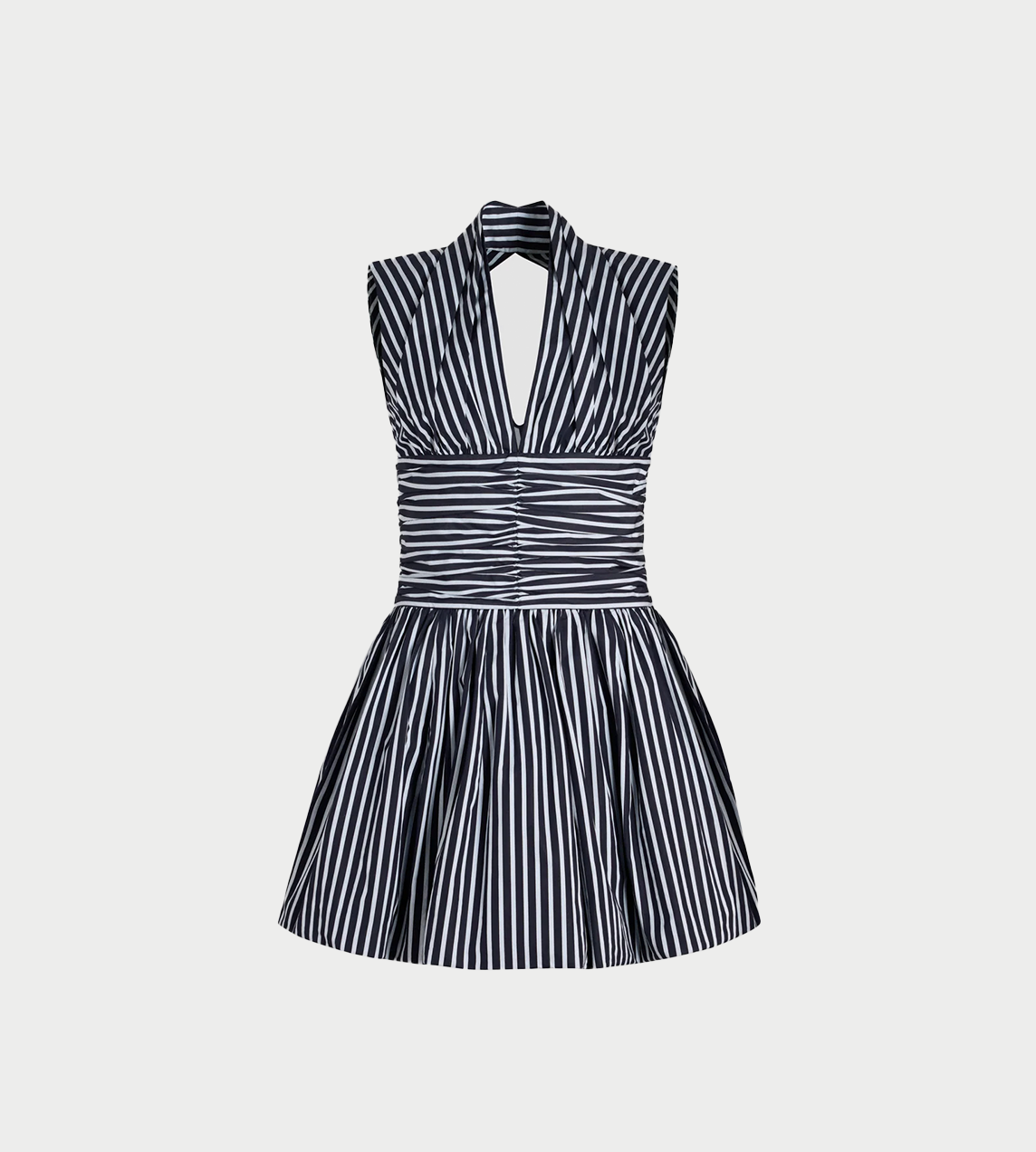 PATOU - Sleeveless Bloomer Mini Dress Navy