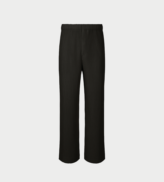 HOMME PLISSE ISSEY MIYAKE - Straight-leg Pleated Trousers Blk