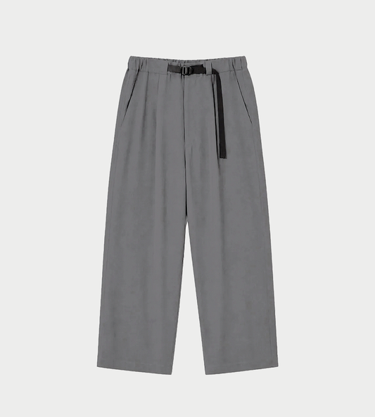 UJOH - Tape-Belt 1 Tuck Pant Blue Grey