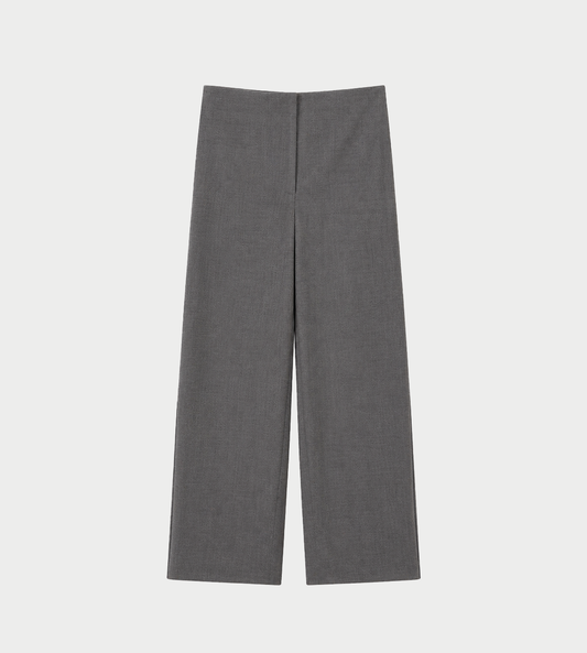 LITKOVSKA - High-Rise Pants With Back Pleats Grey