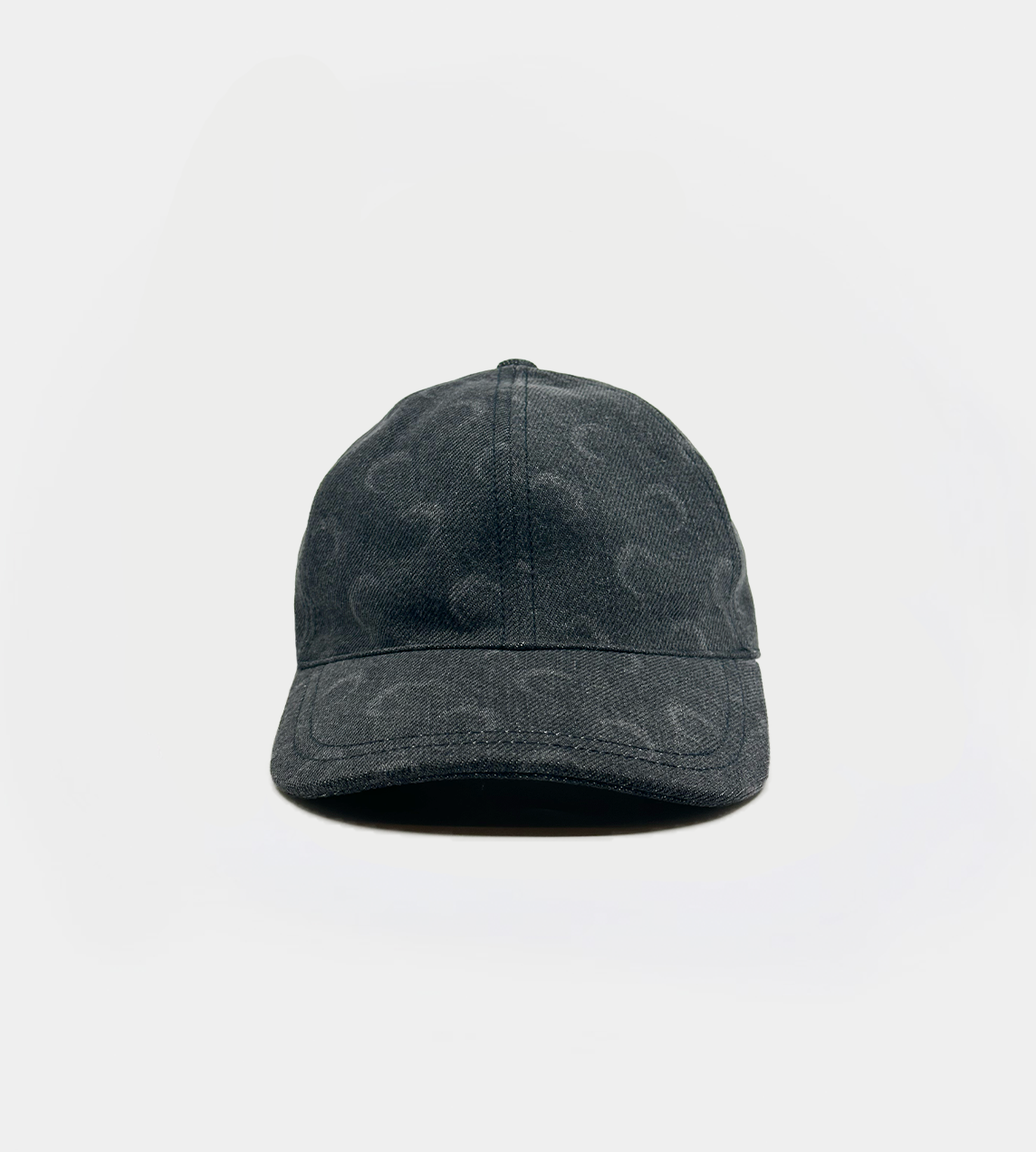 MARINE SERRE - Moon Laser Denim Baseball Cap Grey