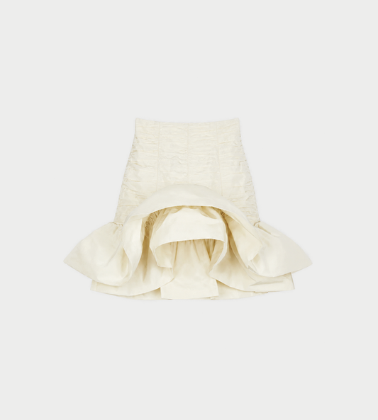 Patou - Mini Bloom Skirt Ivory