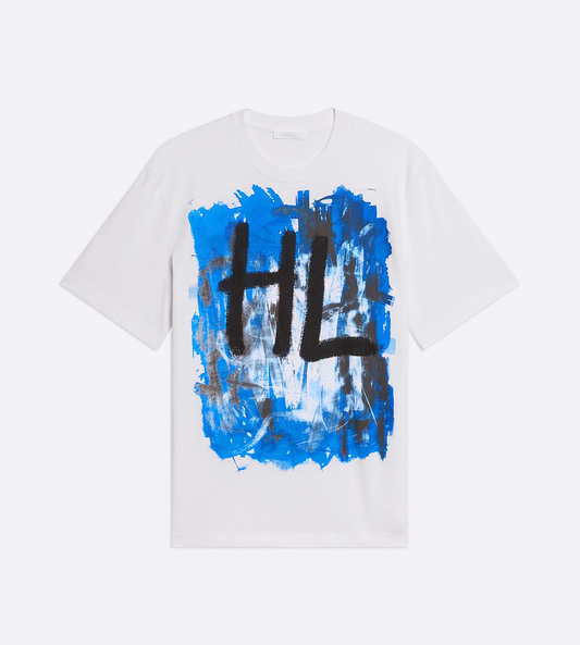 HELMUT LANG - Scribble Tee Blue/White