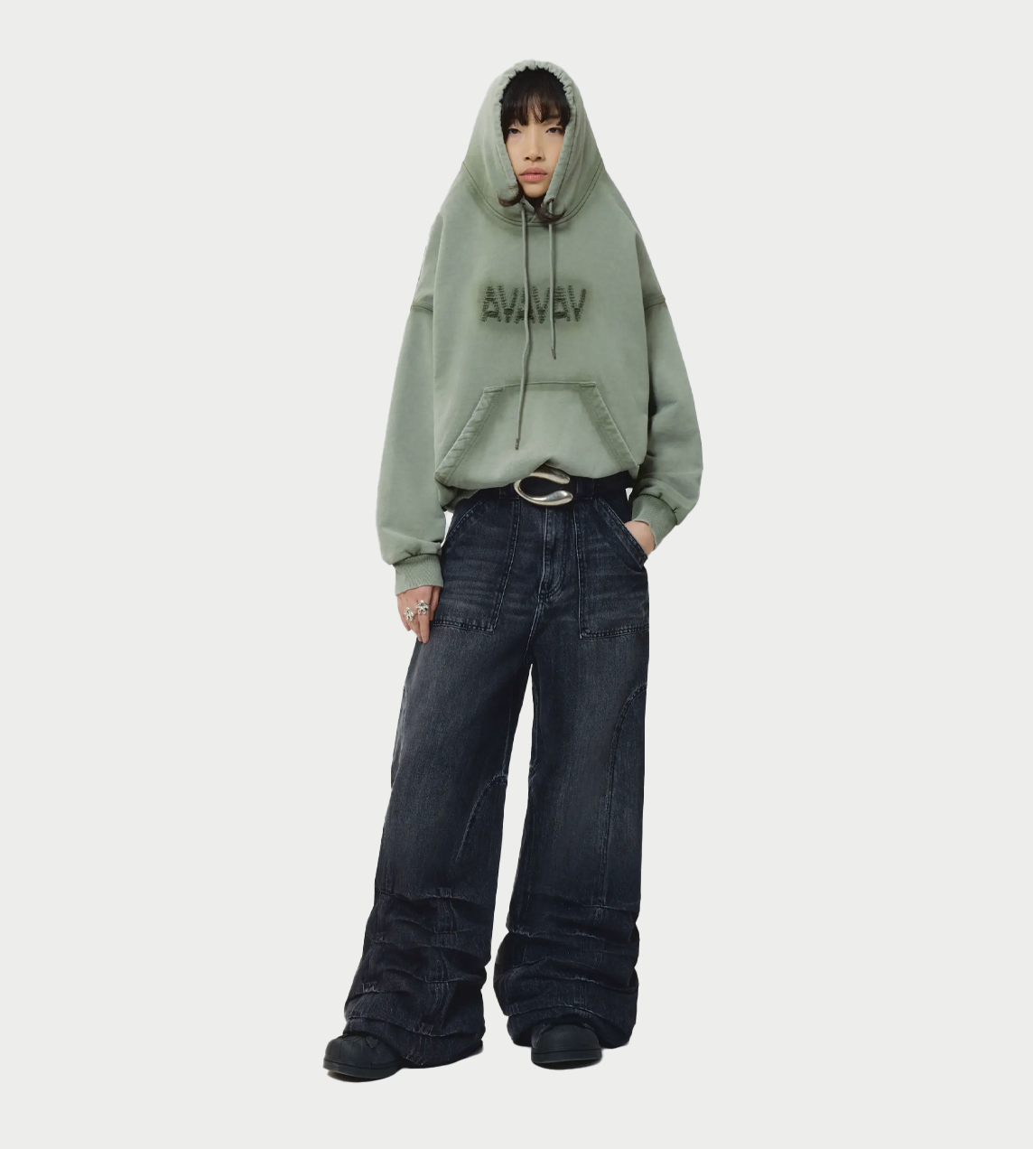AVAVAV - Jessie Smock Wide Jeans Smoke Grey