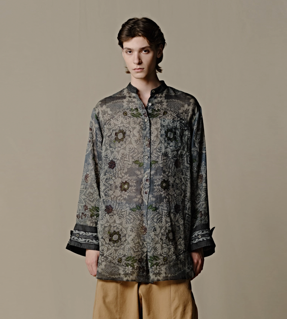 Ramie Wide Sleeve Top Deep Jade