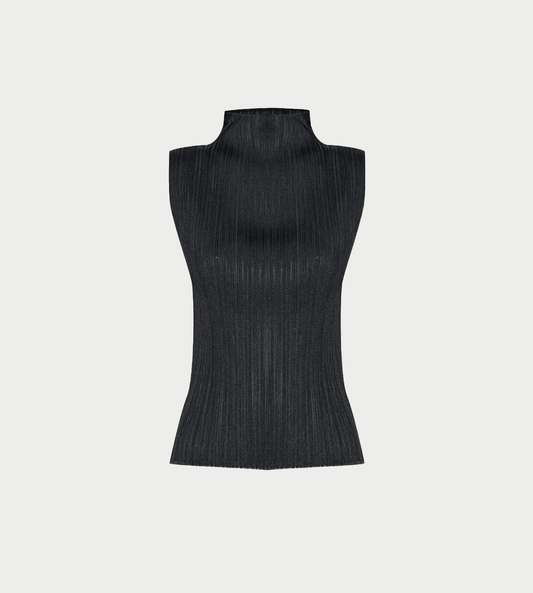PLEATS PLEASE ISSEY MIYAKE - Basic Pleated Pullover Blk