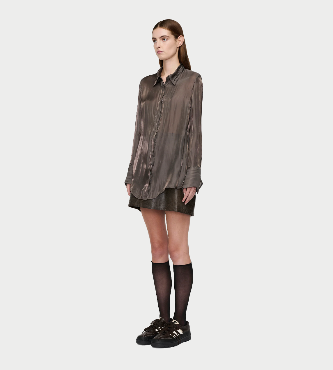 Long L/S Shirt Charcoal